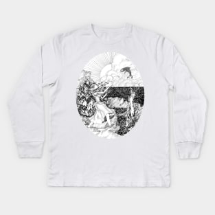 The Fish Girl Kids Long Sleeve T-Shirt